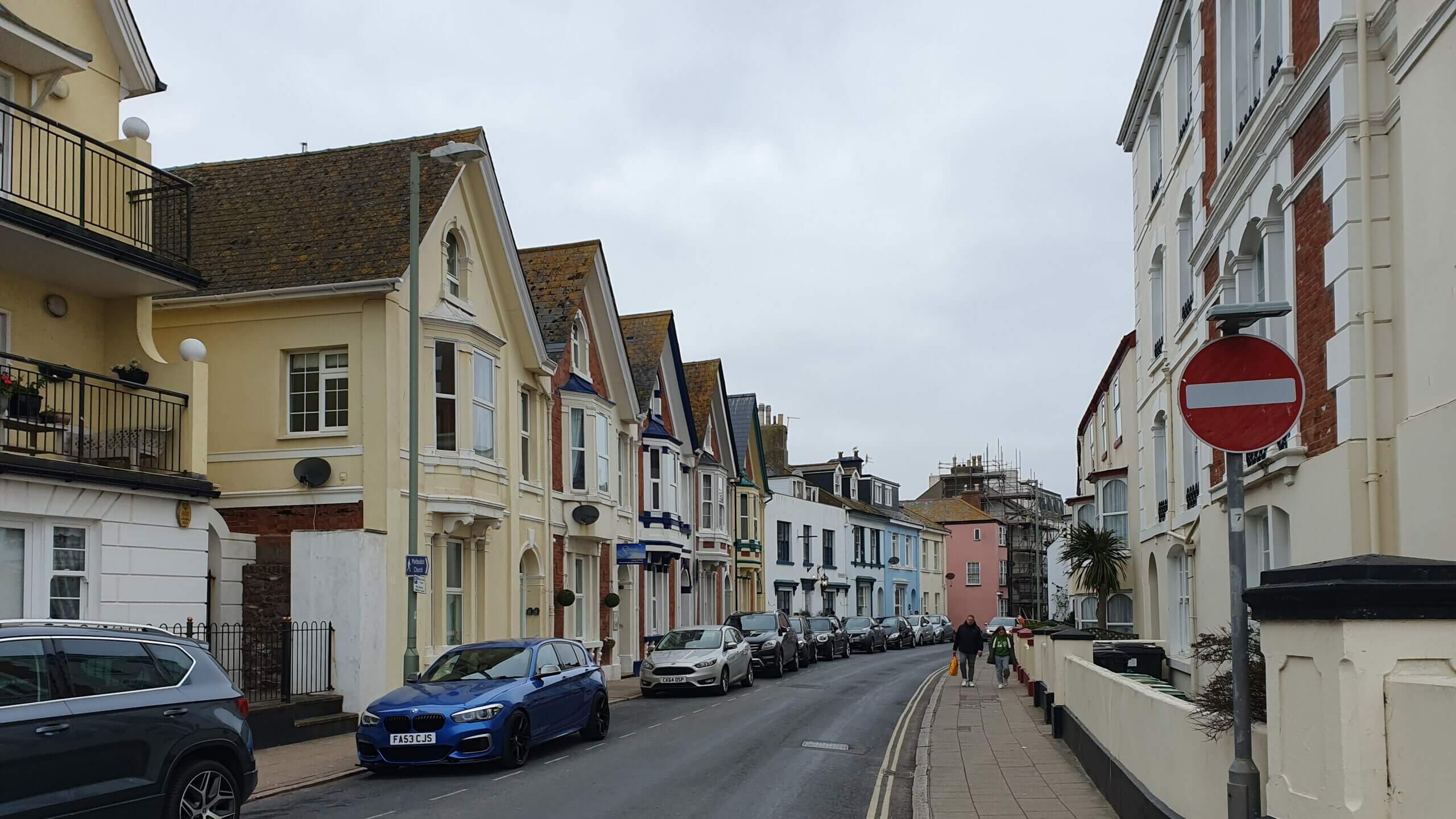 Bunte Häuser in Teignmouth